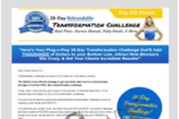 28-Day Transformation Challenge - Alicia Streger
