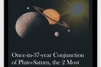 Once-in-37-year Conjunction of Pluto-Saturn