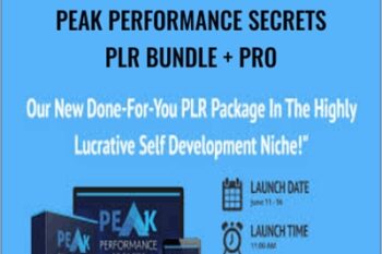 Peak Performance Secrets PLR Bundle + PRO - Chad Eljisr and James W. Brown