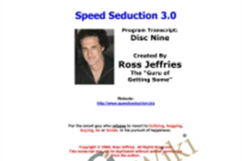 Speed Seduction 3.0 - Ross Jeffries