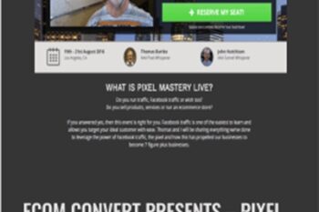 eCom Convert Presents - PIXEL MASTERY LIVE 2016