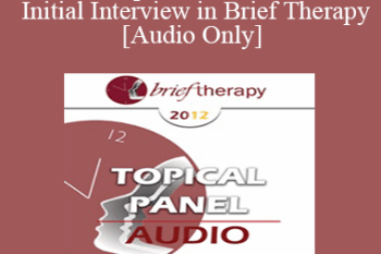 [Audio] BT12 Topical Panel 10 - The Initial Interview in Brief Therapy - Steve Andreas