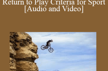 Adrian Pujayana - Performance Readiness and Return to Play Criteria for Sport