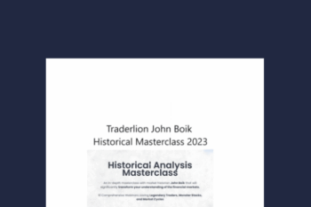 John Boik Historical Masterclass 2023 - Traderlion