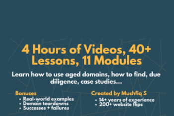 The Aged Domains Course  -  Mushfiq S