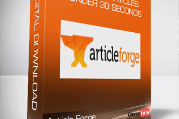 Article Forge – Unlimited Articles In Under 30 Seconds