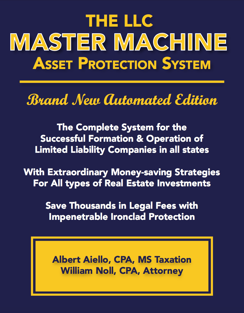 LLC Master Machine Asset Protection System - Al Aiello